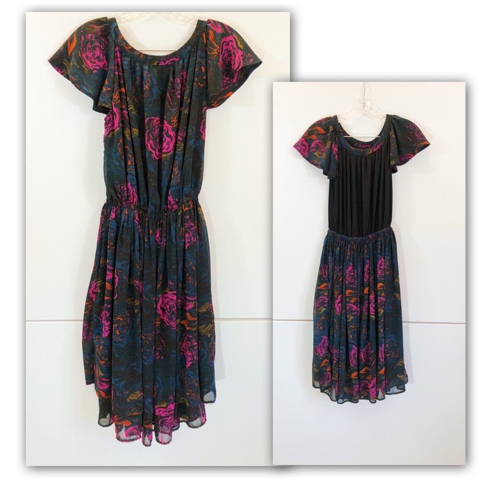 H&M Elastic Waist Flowy Dress || 6 ||